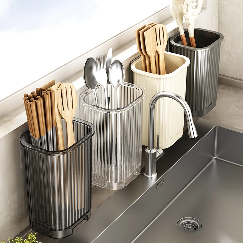 筷子收纳盒筷子笼家用筷子筒厨具筷子刀具收纳架壁挂筷子篓筷子桶