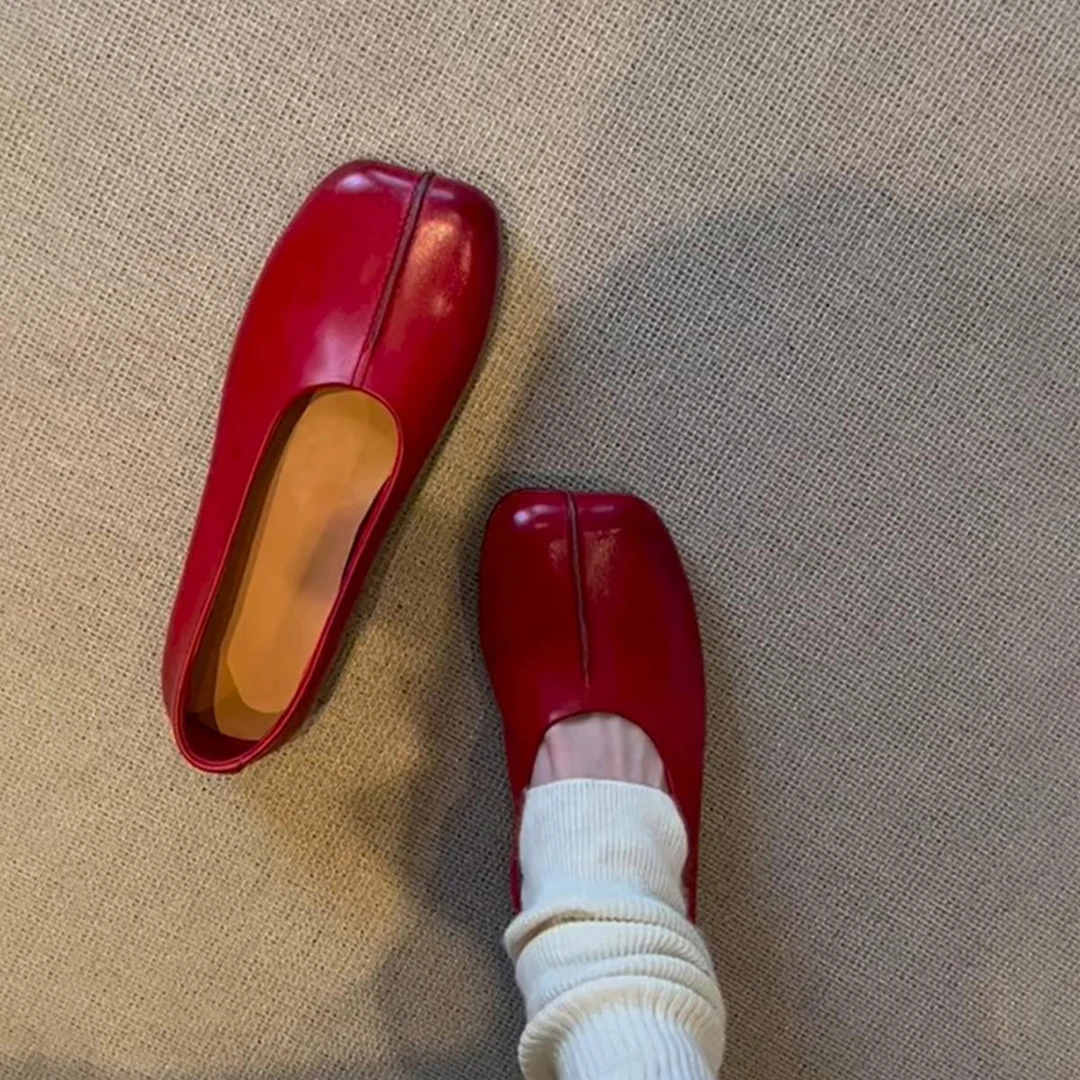 【维米克设计师版】明星同款百搭版~极简风一脚蹬单鞋女百搭方头