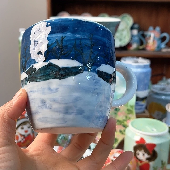 陶景德镇釉下手绘陶瓷