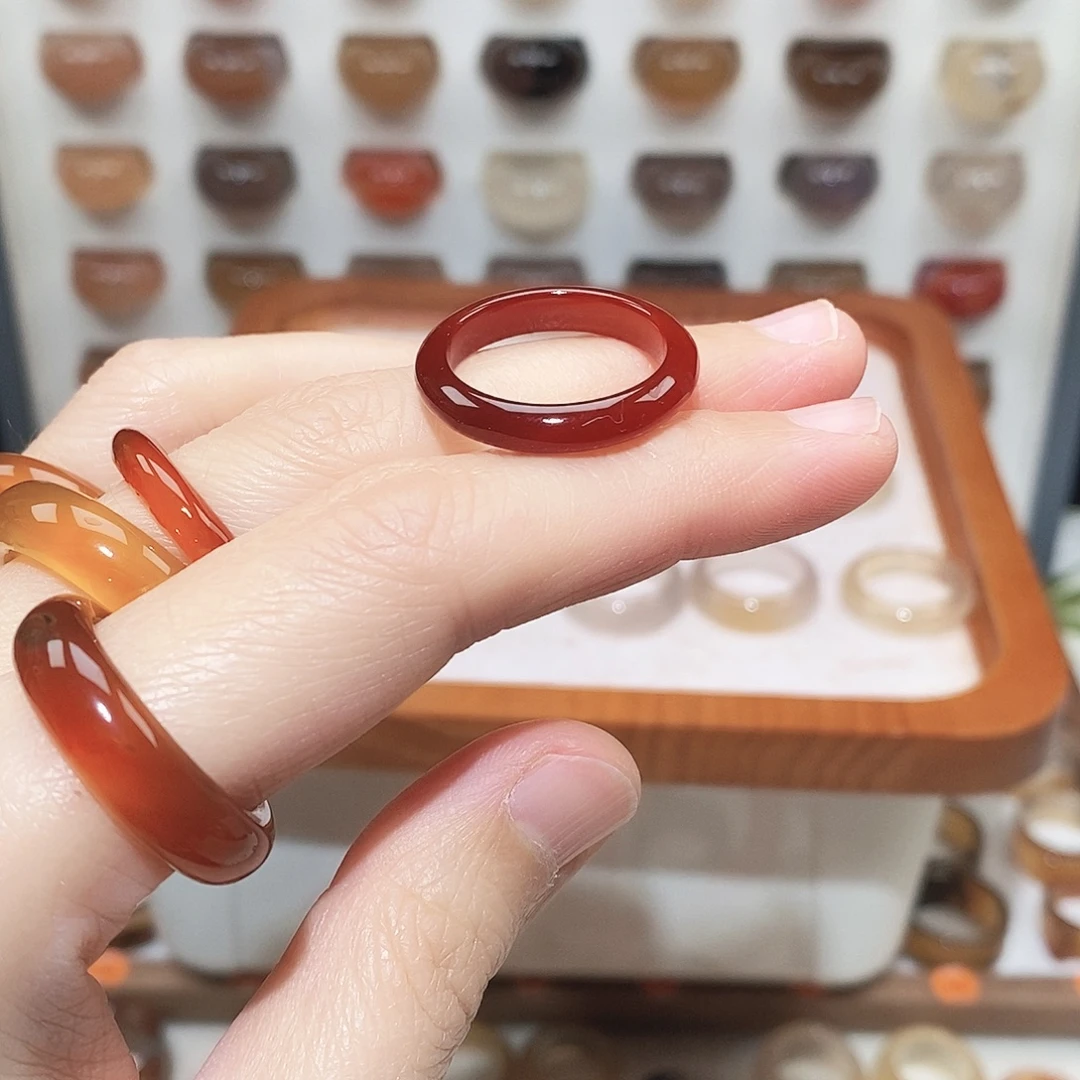 ****️玛瑙/玉髓未镶嵌戒指港19