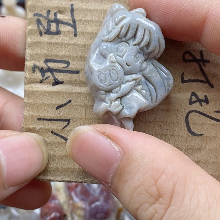 颈饰未镶嵌硅化珊瑚（珊瑚玉）s*浪