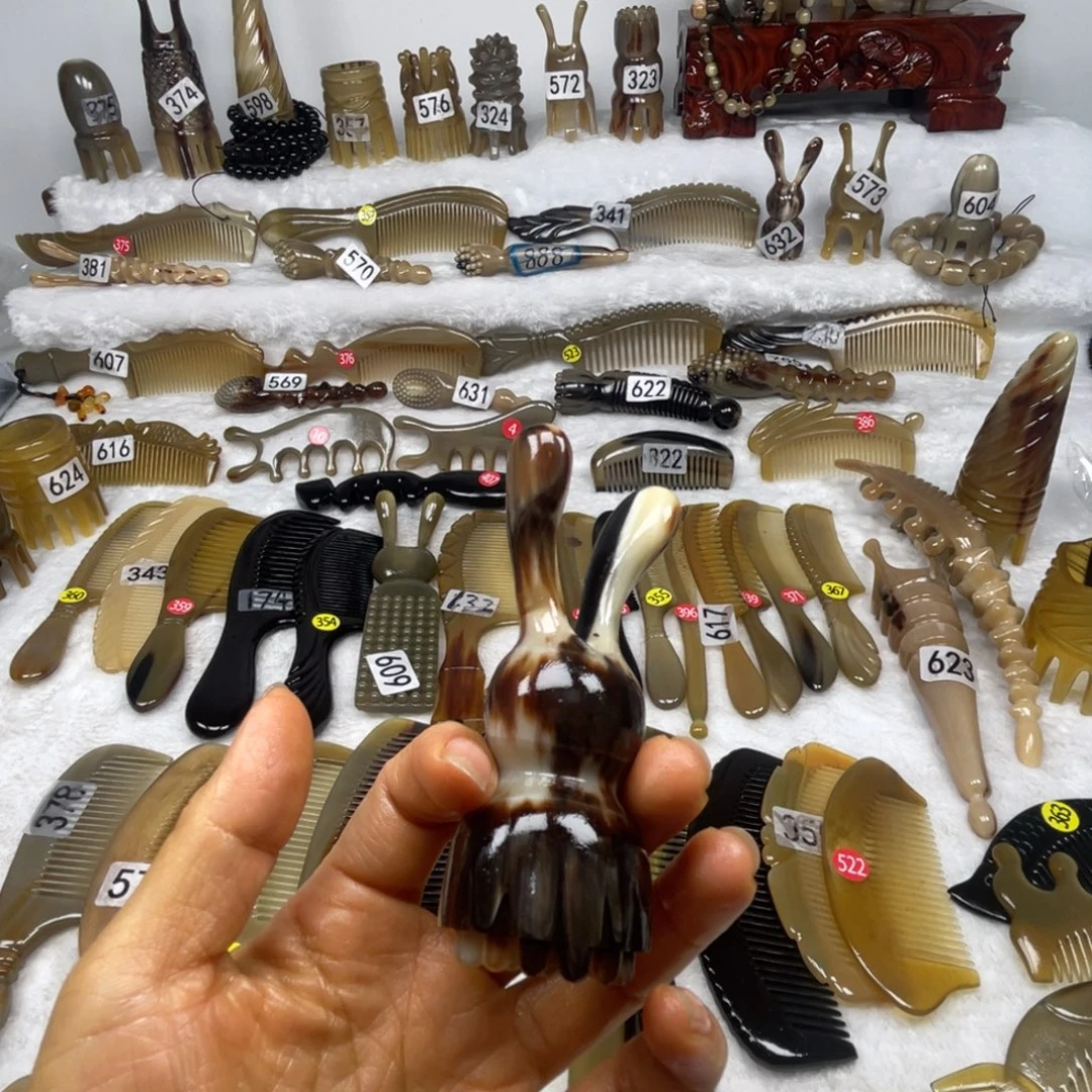 卡***布牛角梳福利款梳子