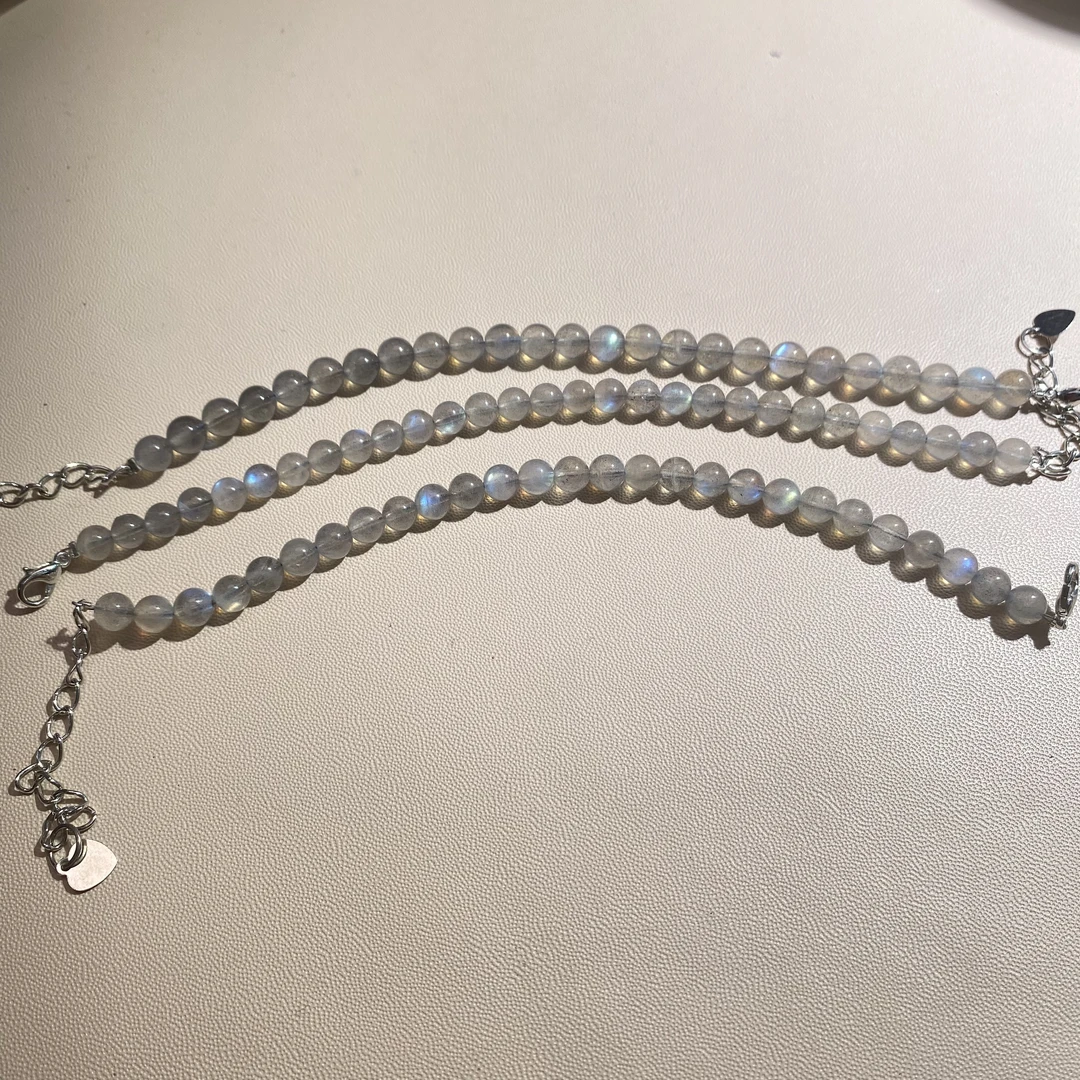 卡6mm月光石手链 多样性发其一【YGS0003】