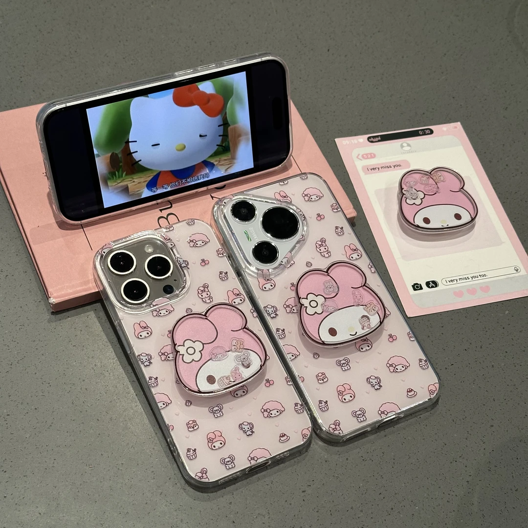 BANCA美乐蒂摇摇乐支架适用苹果16/15手机壳华为P70vivo小米oppo