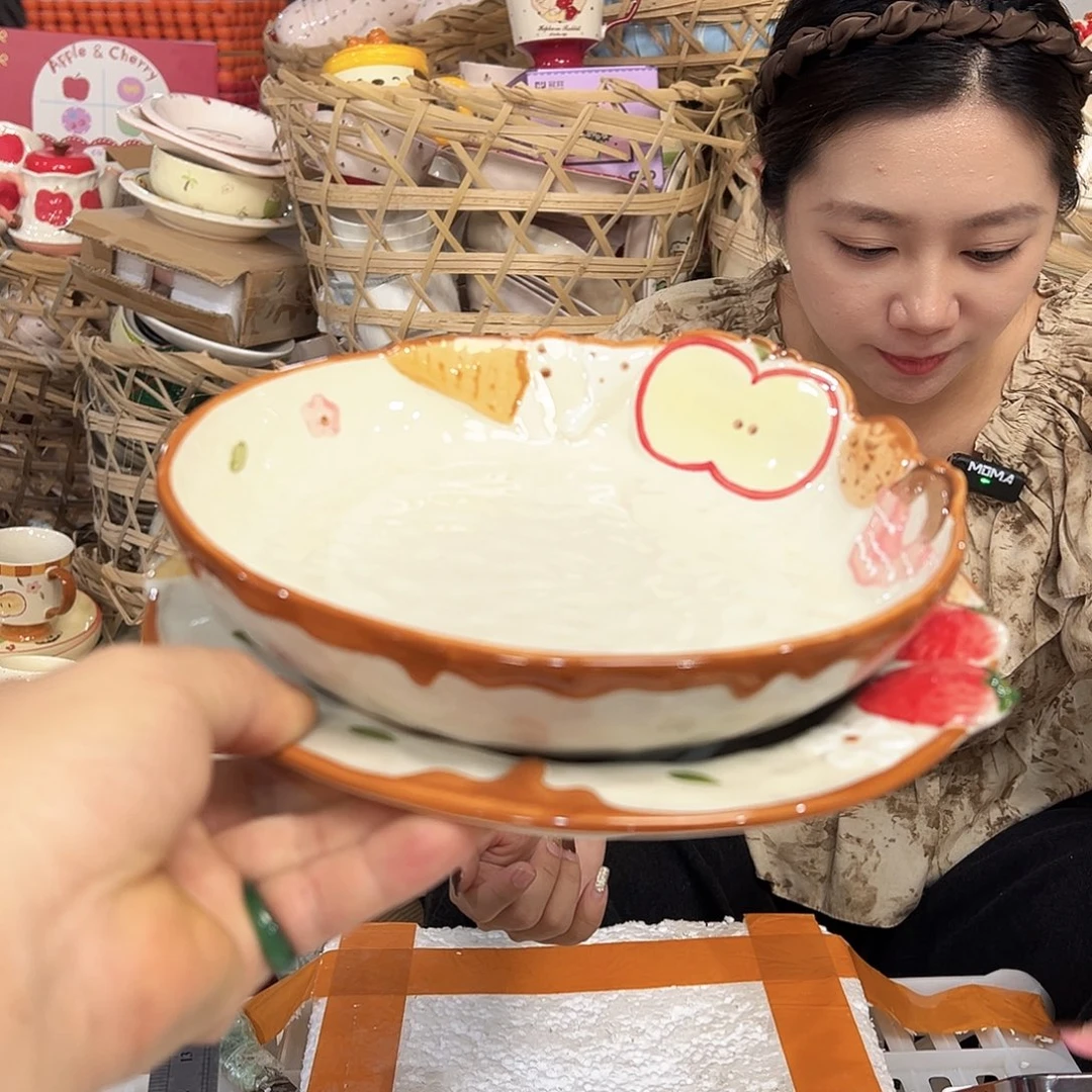 潮州陶瓷餐具微瑕2件套