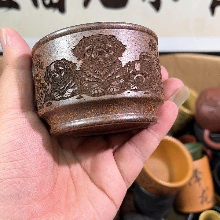 茶杯紫砂全手工紫砂主人杯