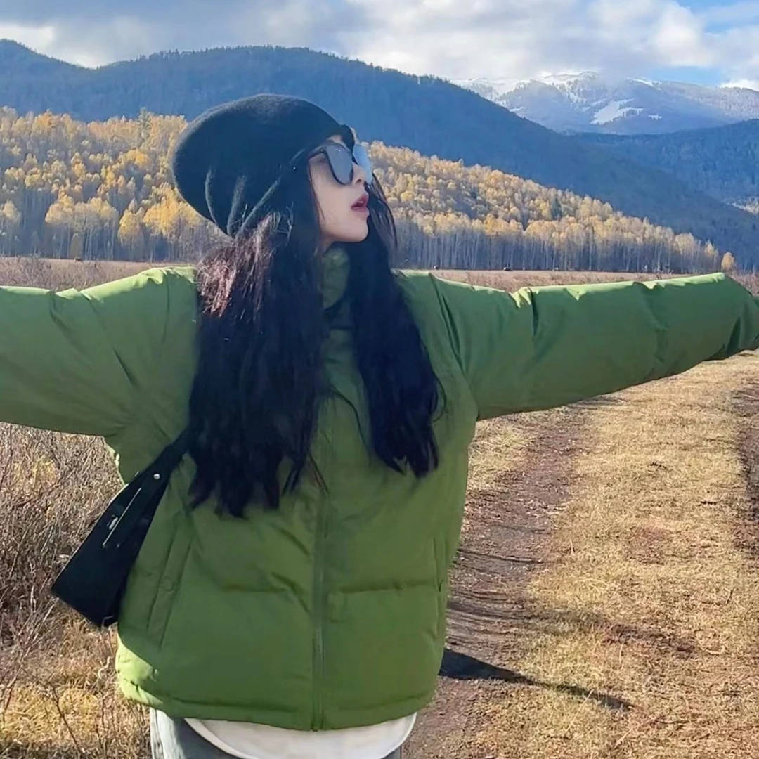 HANGESTYLE时尚情侣立领棉服