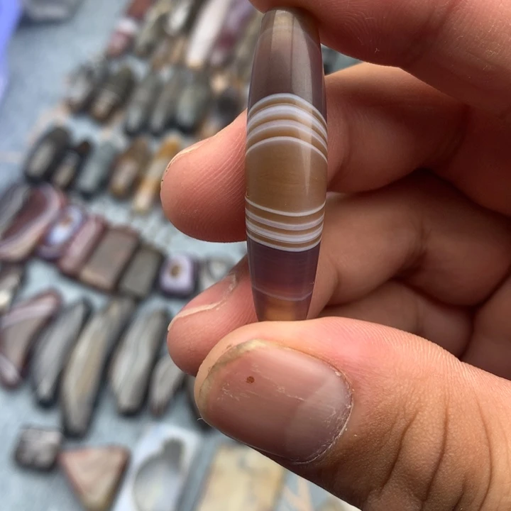 不***9玛瑙/玉髓合金颈饰