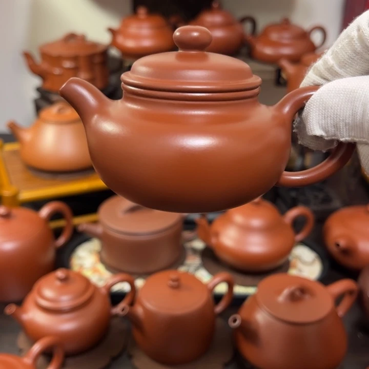 *****茶壶紫砂小仿古120cc原矿大红袍