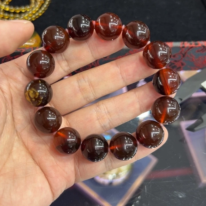 琥珀颈饰未镶嵌忆**君琥珀手串