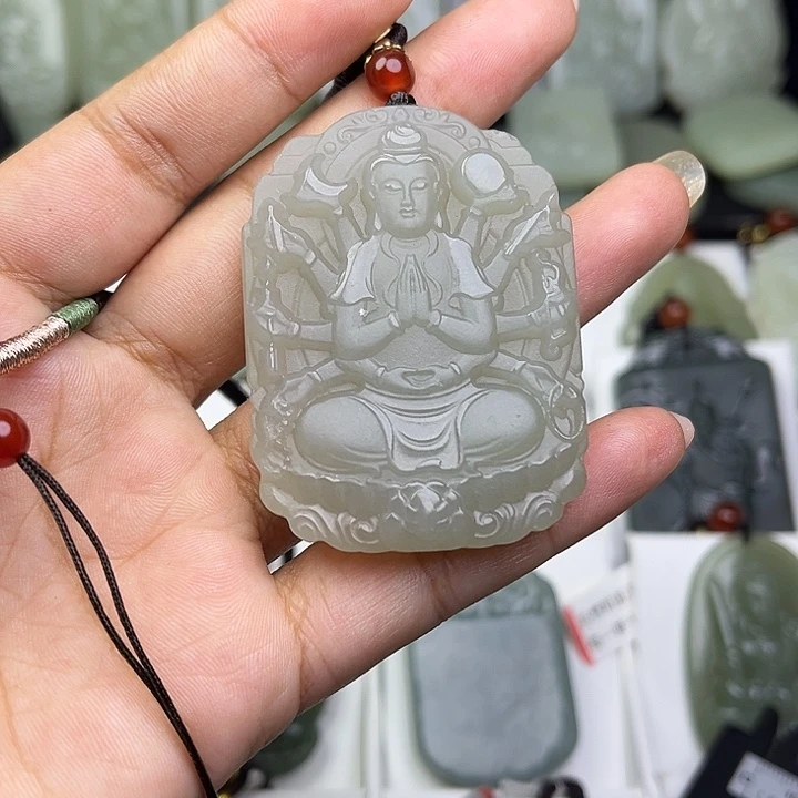 和田玉未镶嵌挂件