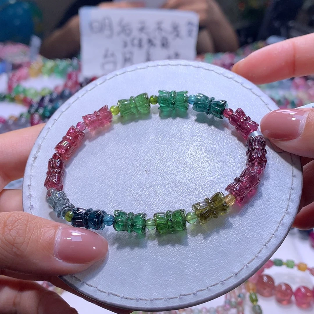 【闪购商品】未镶嵌手串碧玺7m