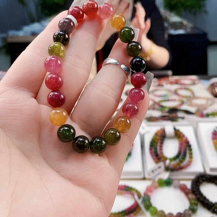 碧玺手链未镶嵌G2291单圈颜色微差发1