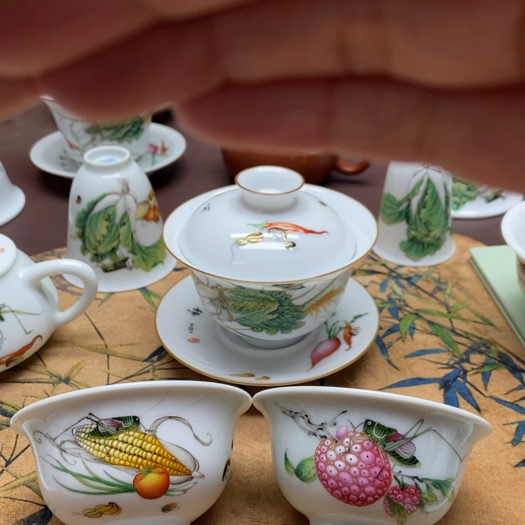 用****5百财盖碗加杯子2个