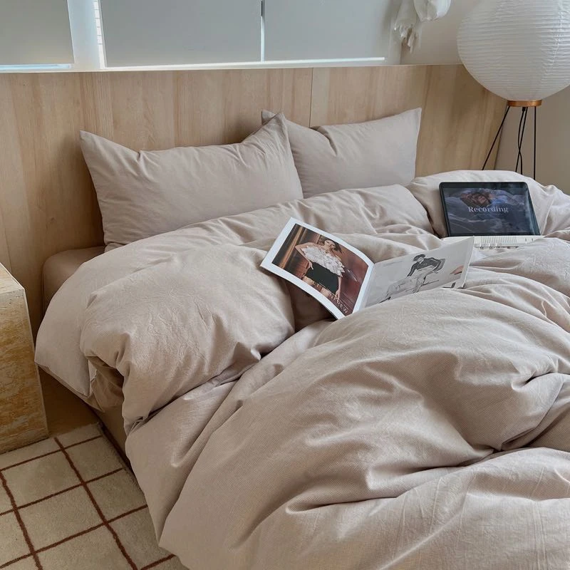 [奕奕推荐] 日系  极简纯棉四件套