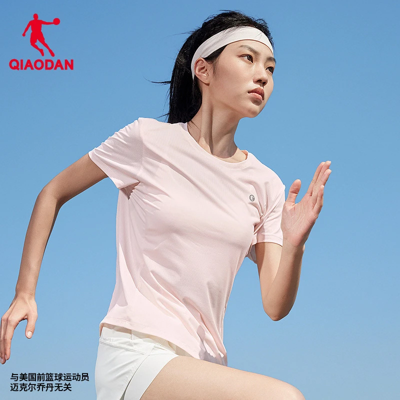乔丹速干王|短袖t恤女士2025夏季新款跑步运动训练透气吸湿女上衣