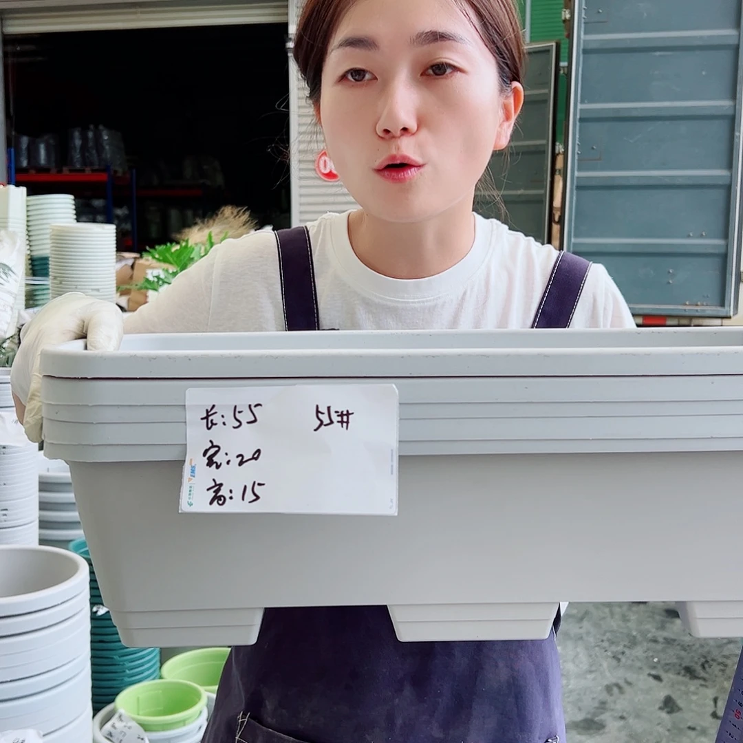 瑕疵菜盆55灰白5个无托