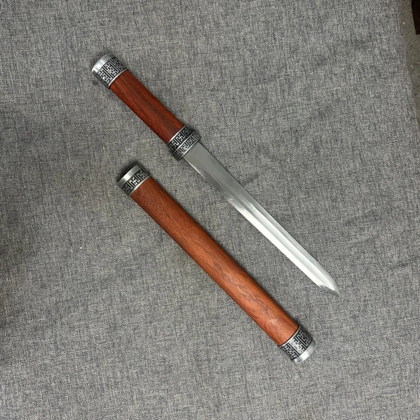 龙泉市一体高猛钢唐剑长剑刀剑唐横剑宝剑短汉剑冷兵器摆设未开刃