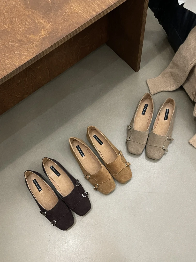 422-8 复古小众设计软底平底女夏秋季新款玛丽珍鞋单鞋