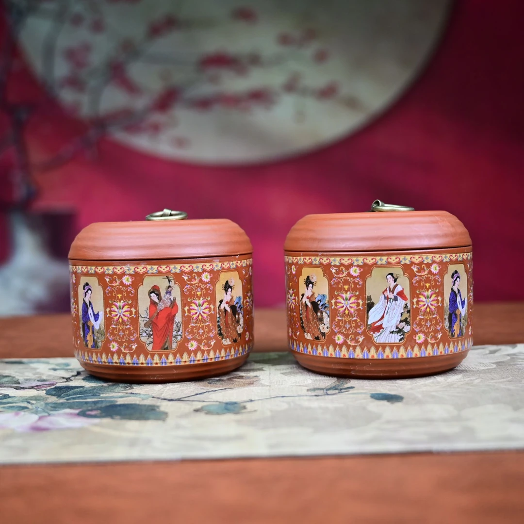 K四大美人茶叶罐2个（小号）F552