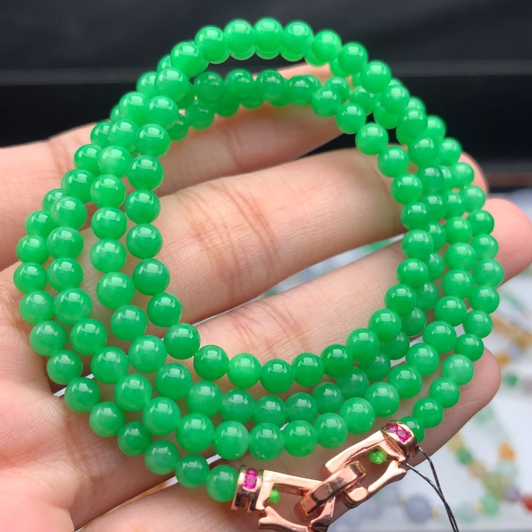 翡翠手链未镶嵌卡