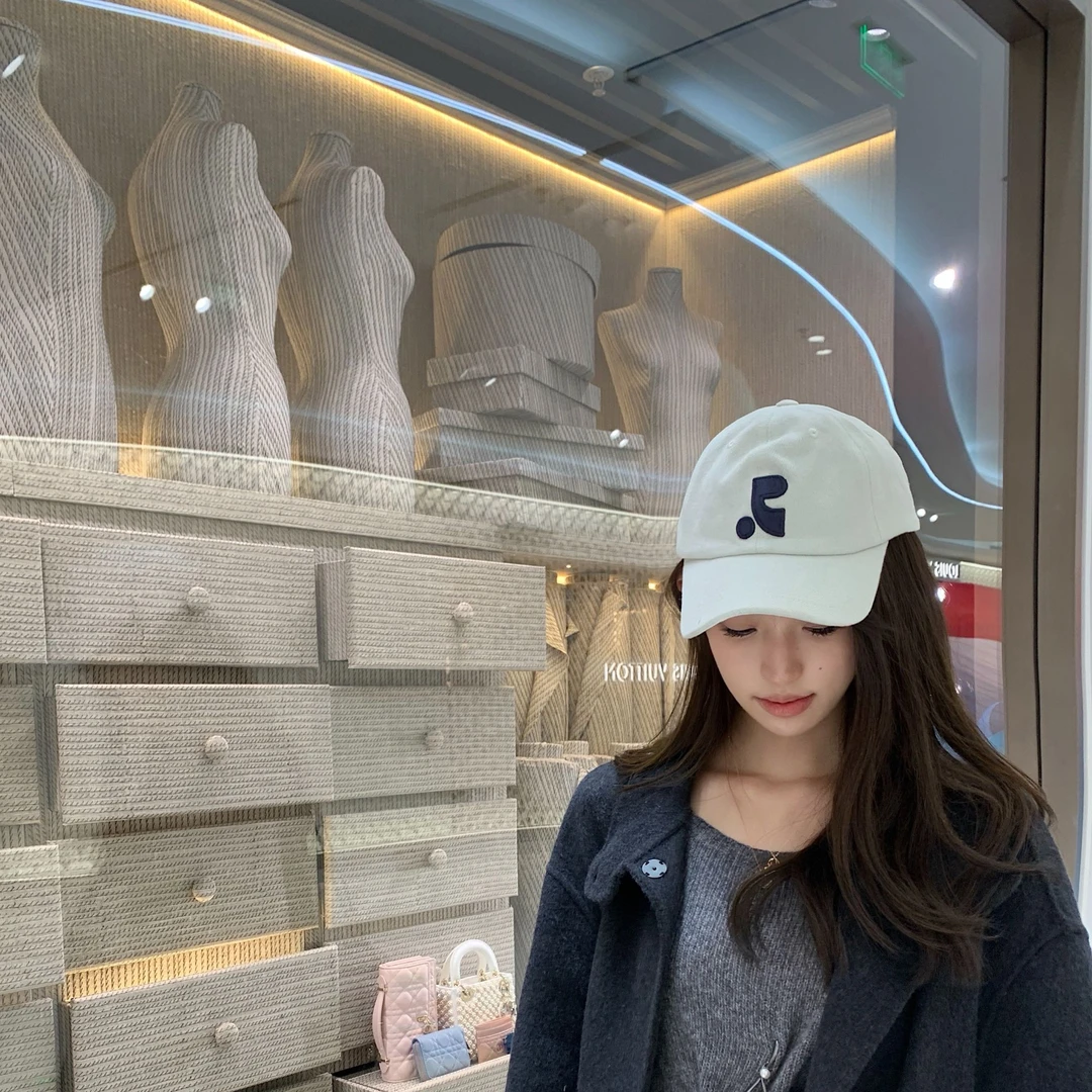 韩国Restandrecreation棒球迪丽热巴徐梦洁RR刺绣遮阳鸭舌帽子