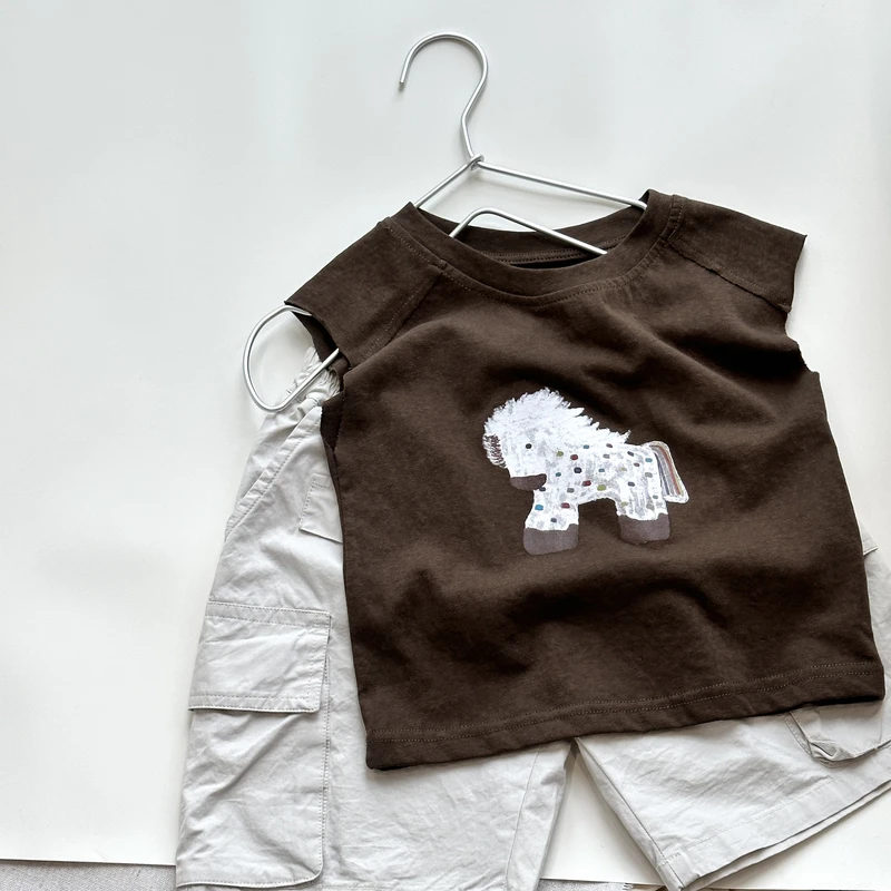 男女童夏季新款小马无袖背心