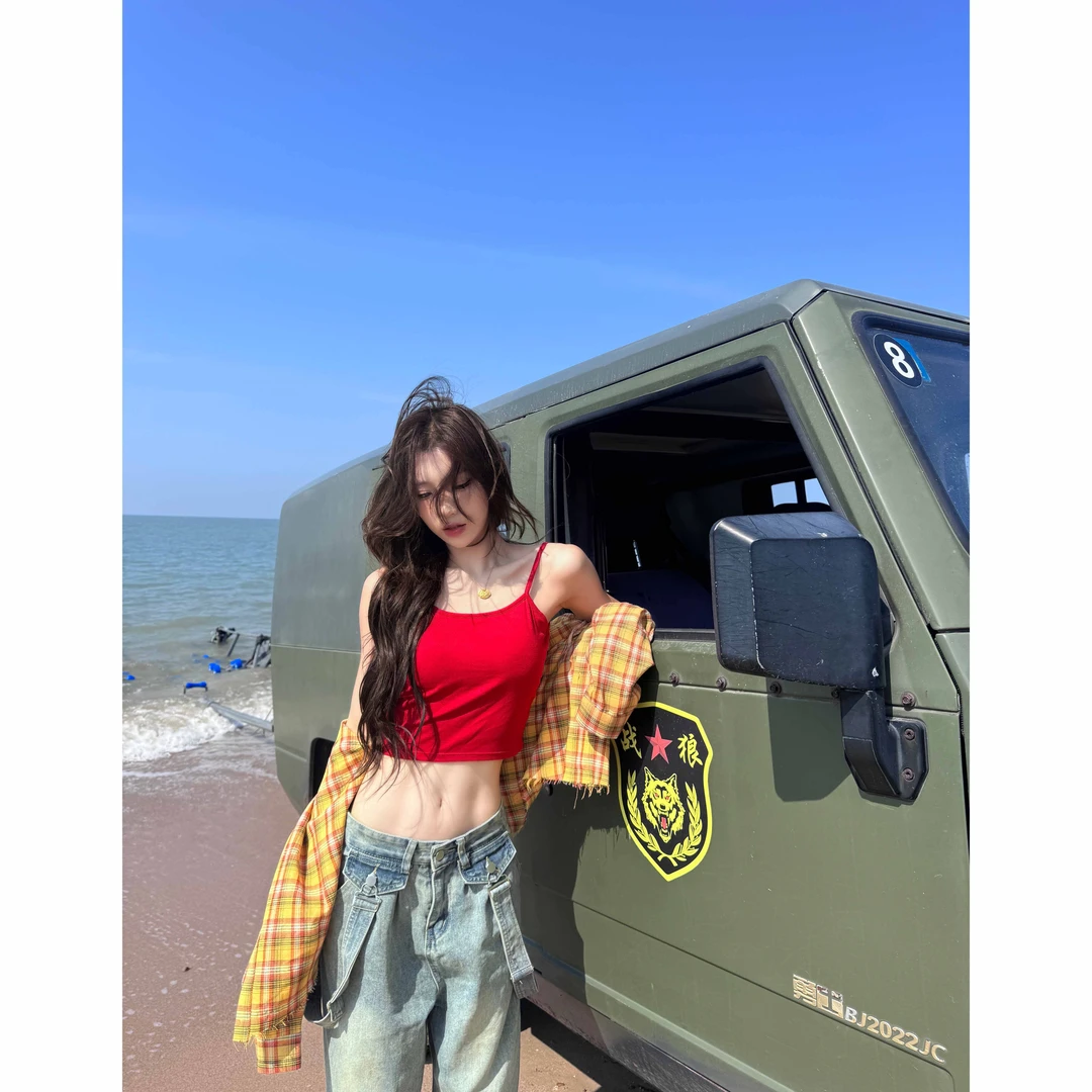 春夏大露背设计感背心带胸垫纯欲风性感外穿小吊带内搭打底