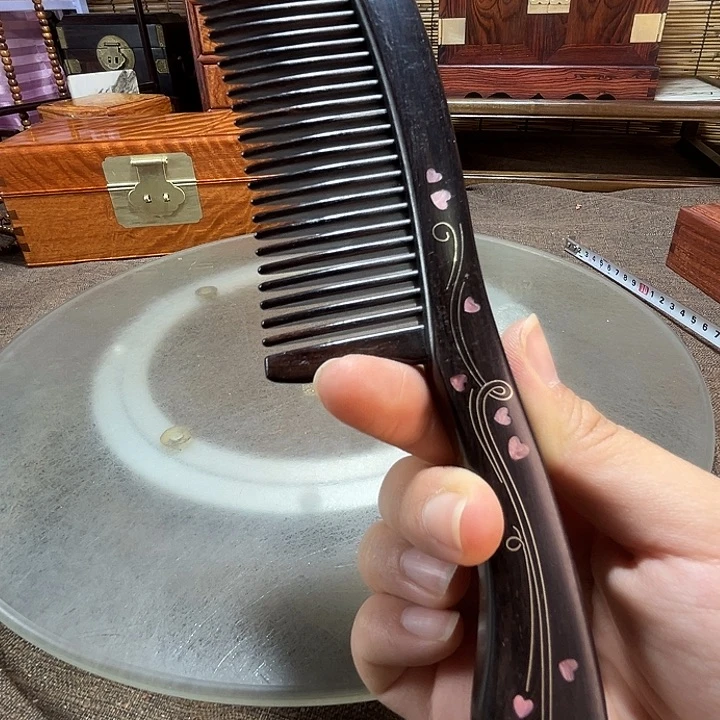 香榧木紫光檀木梳