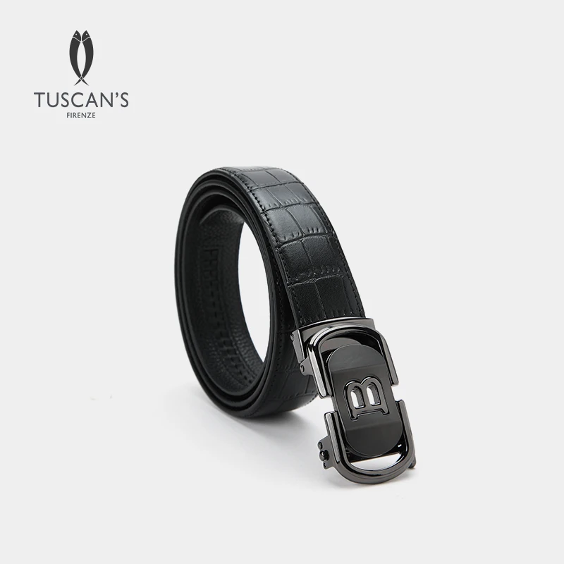 TUSCAN'S百搭腰带皮带双面轻奢高档休闲牛皮皮带TS时代