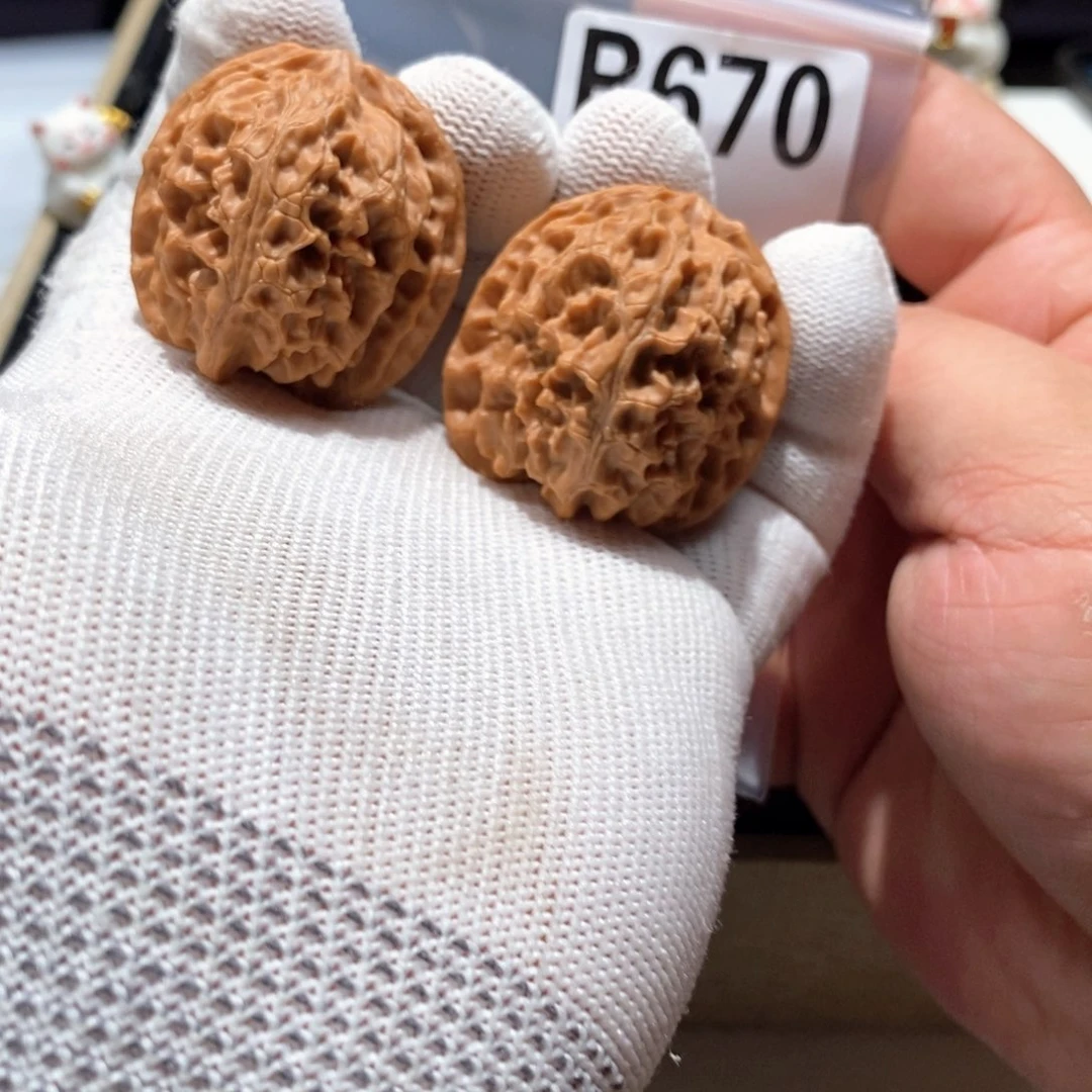 把件文玩核桃B670苹果圆36（全）头茬