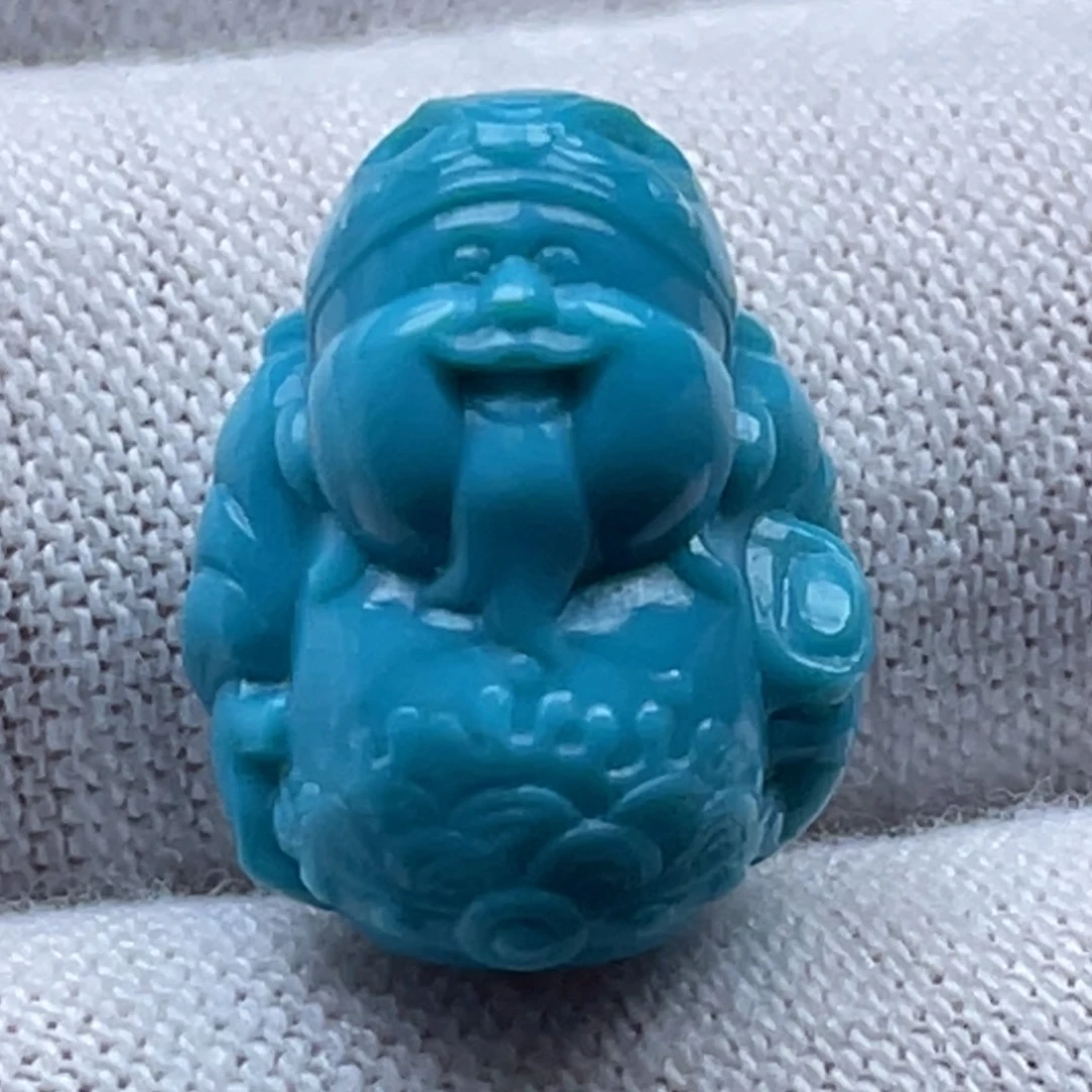 未镶嵌绿松石珠宝奇石卡12-15-9.5