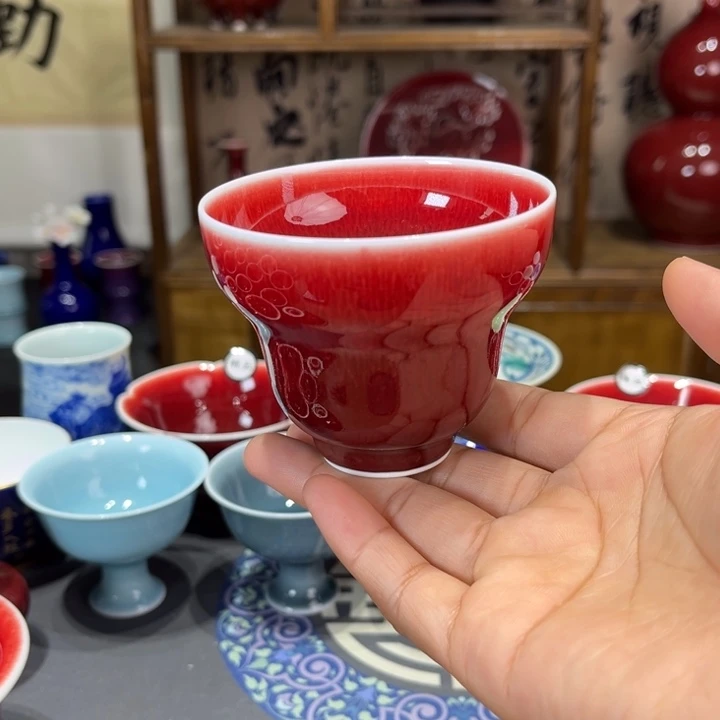 景德镇陶瓷浅行葫芦杯福利大漏