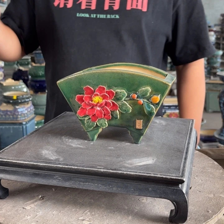 。一风堂石湾花盆 内16*9*9