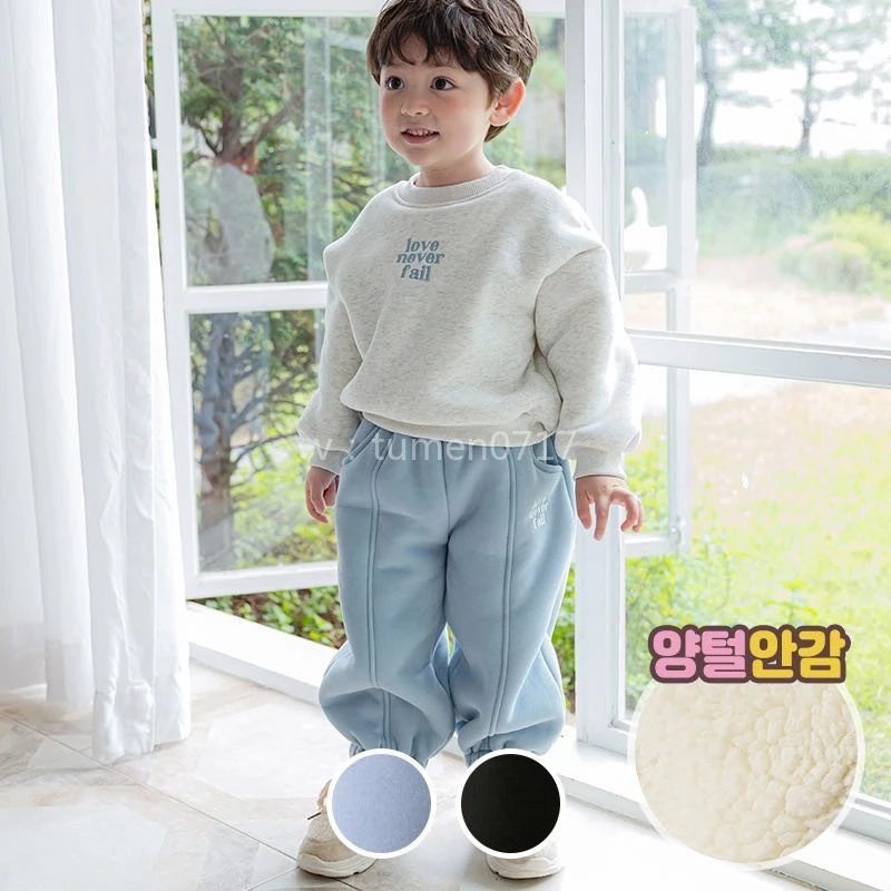 字母卫衣卫裤加绒套装