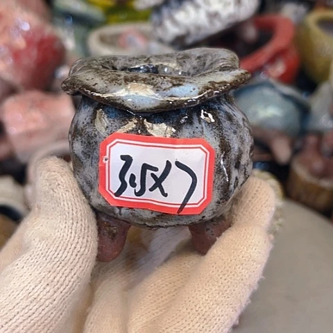 粗陶花盆手工花盆制作