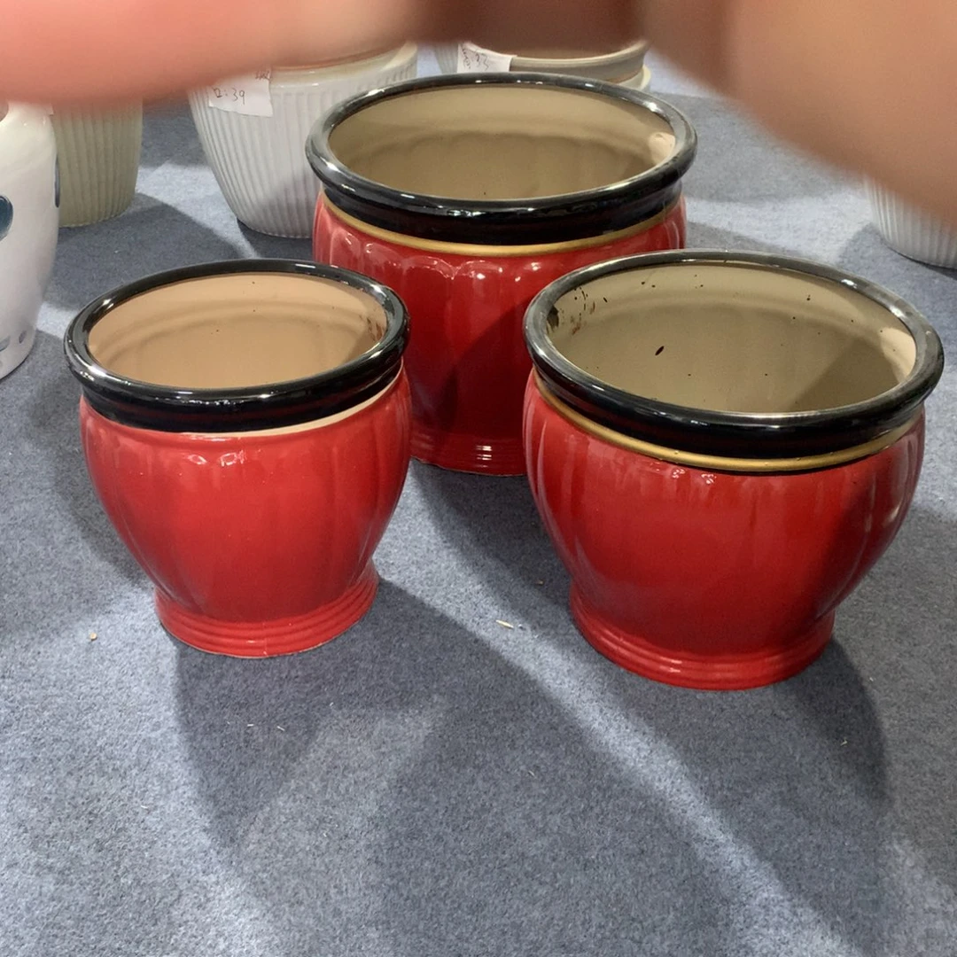 高温陶瓷花盆微瑕