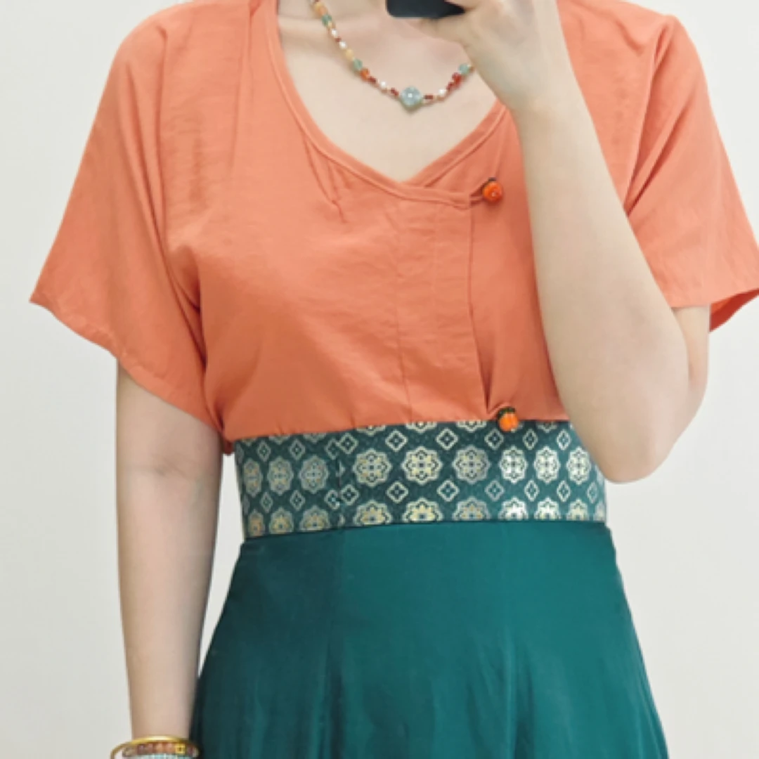 【合集】纯色唐褙子唐制汉服现货短衫薄不透天丝苎麻亚麻混纺短袖