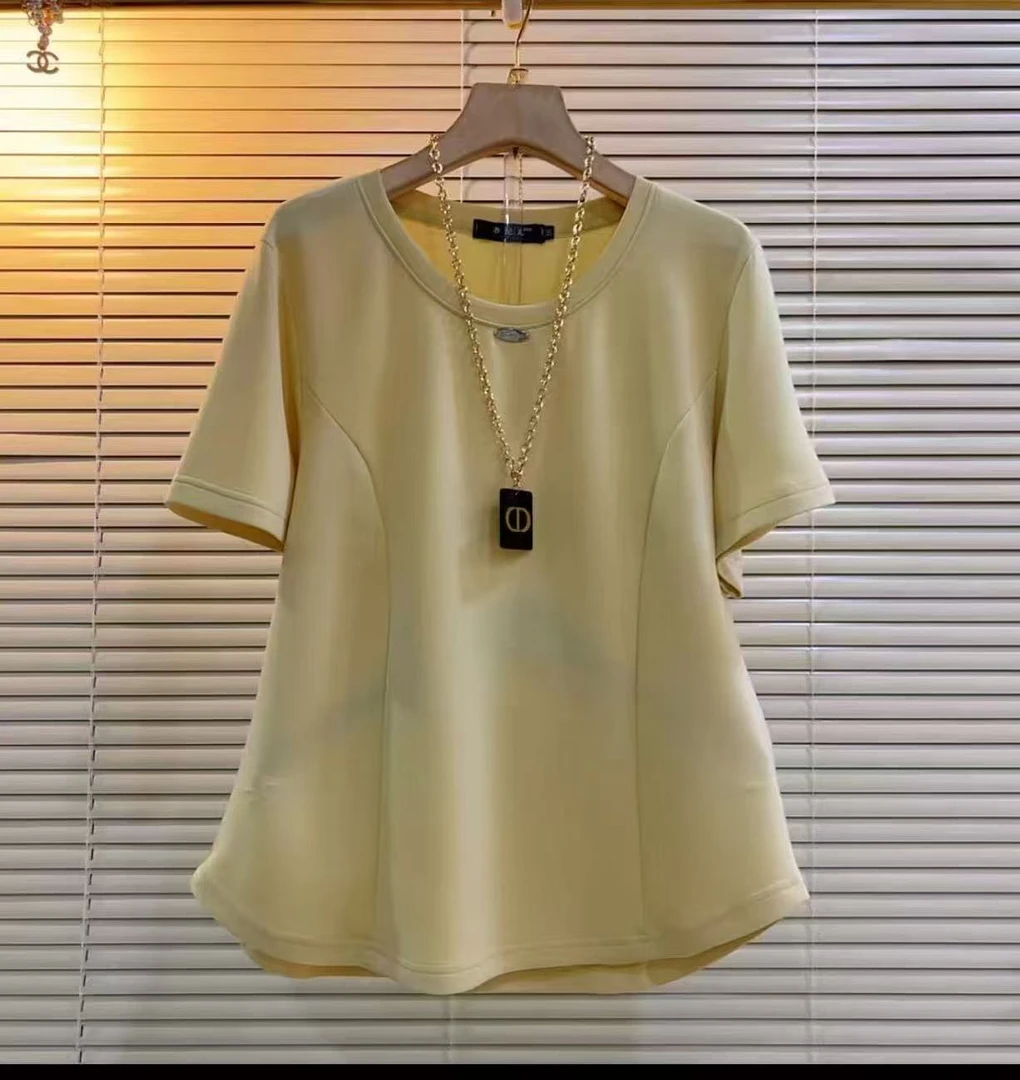 欧货时尚洋气减龄百搭半袖上衣9951