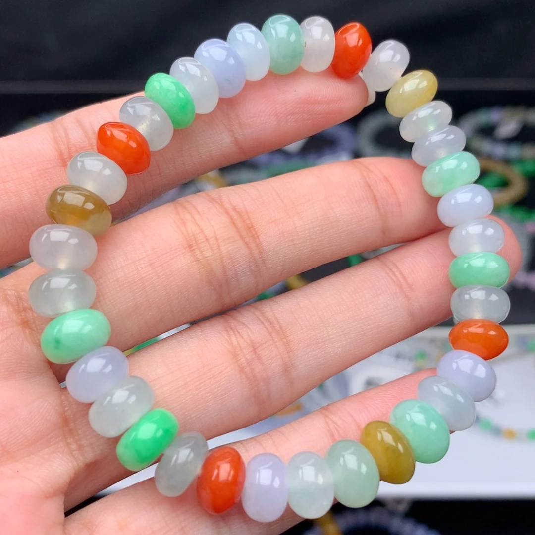 翡翠手链未镶嵌卡