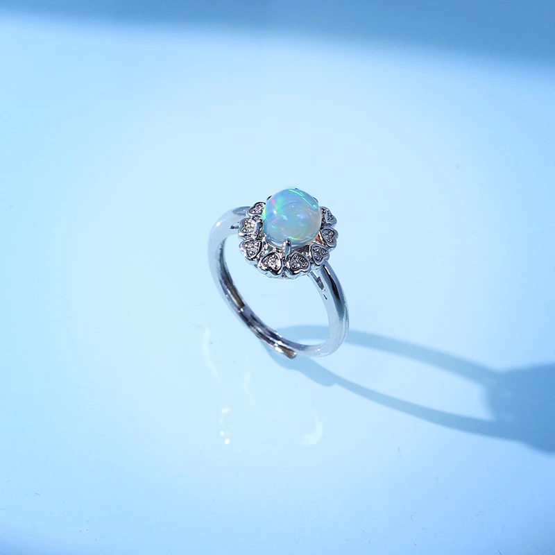 【晶锐珠宝推荐】欧泊戒指（多样性发其一）