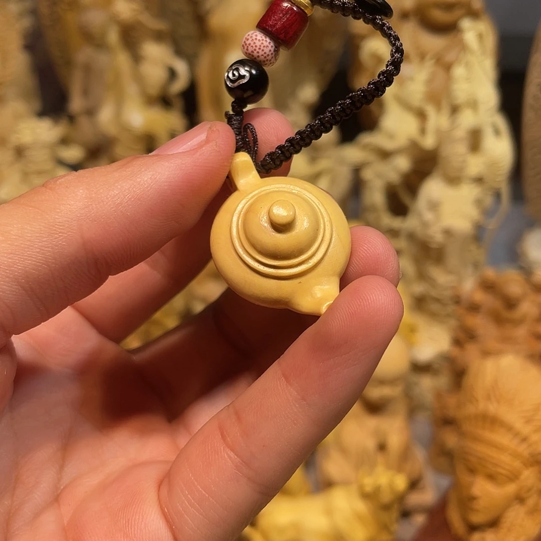 黄杨木小叶小号把把壶