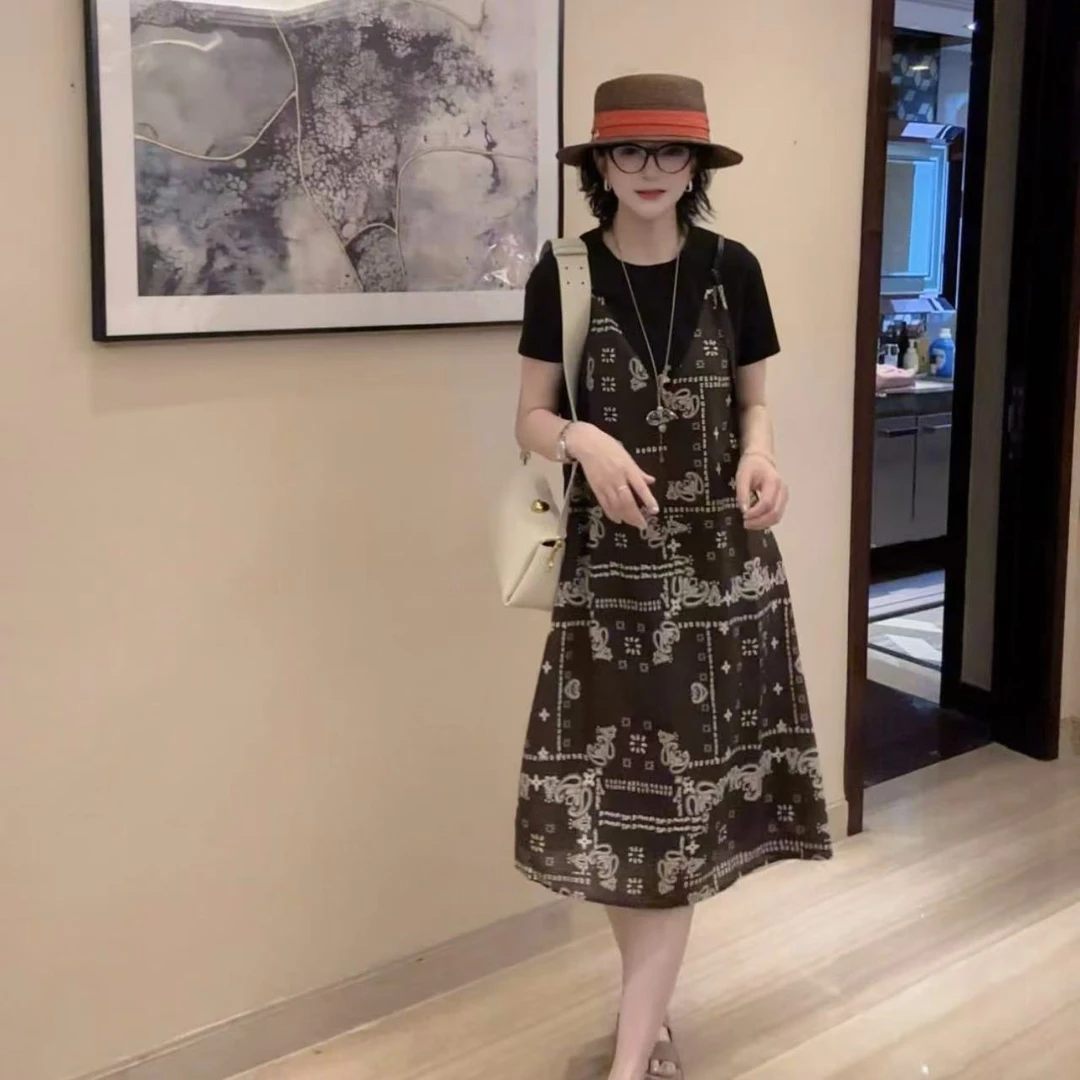 菲爷驾到【长夏待逢】舒适显瘦印花连衣裙H2Q02X32397