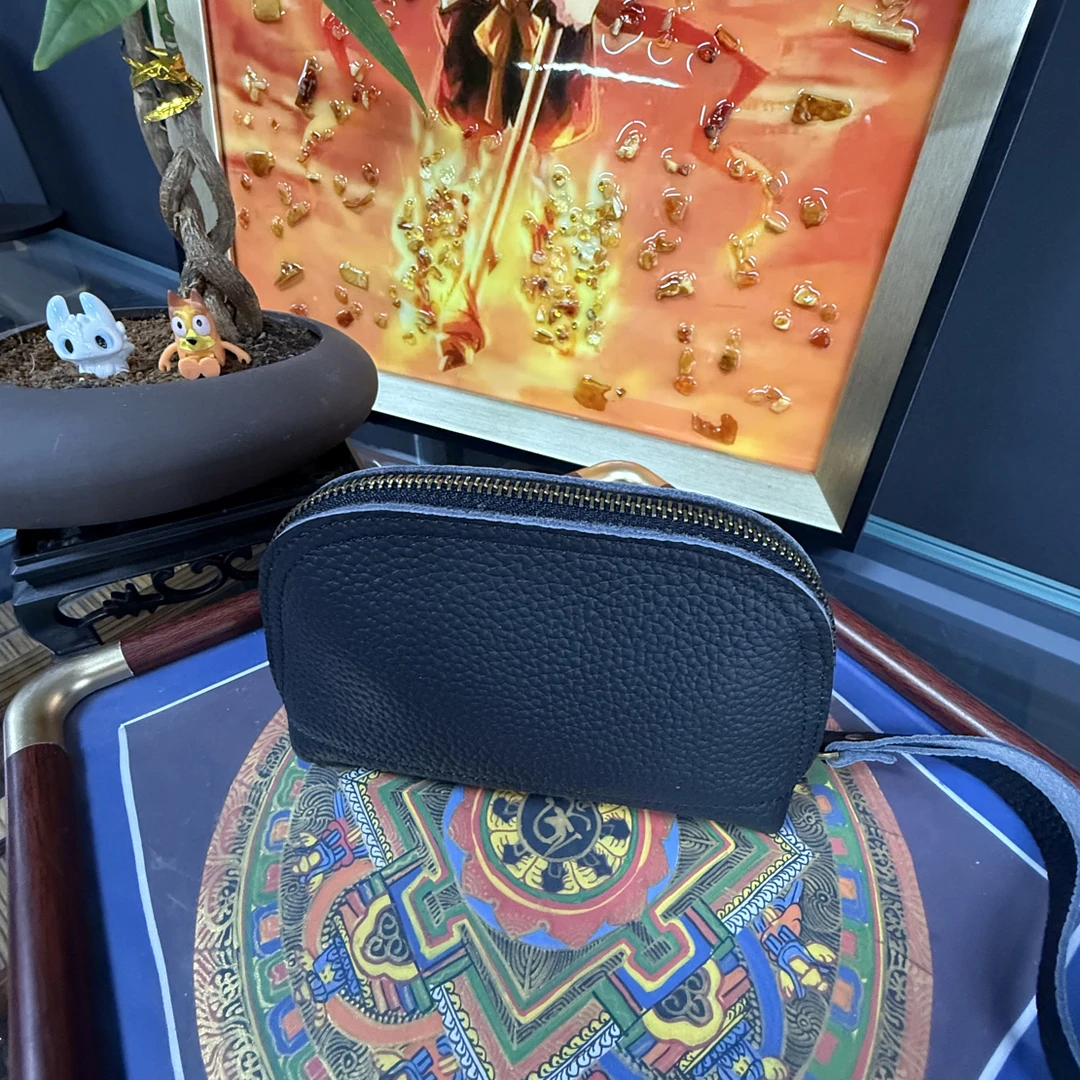 纯牛皮超大容量文玩包