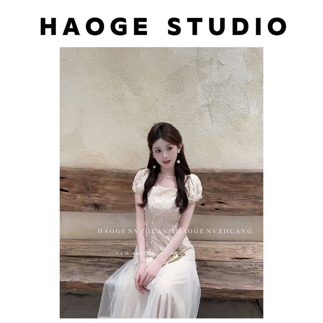 浩哥严选●巴洛克幻想X5LYQ0396A连衣裙预小众优雅名媛轻奢设计感