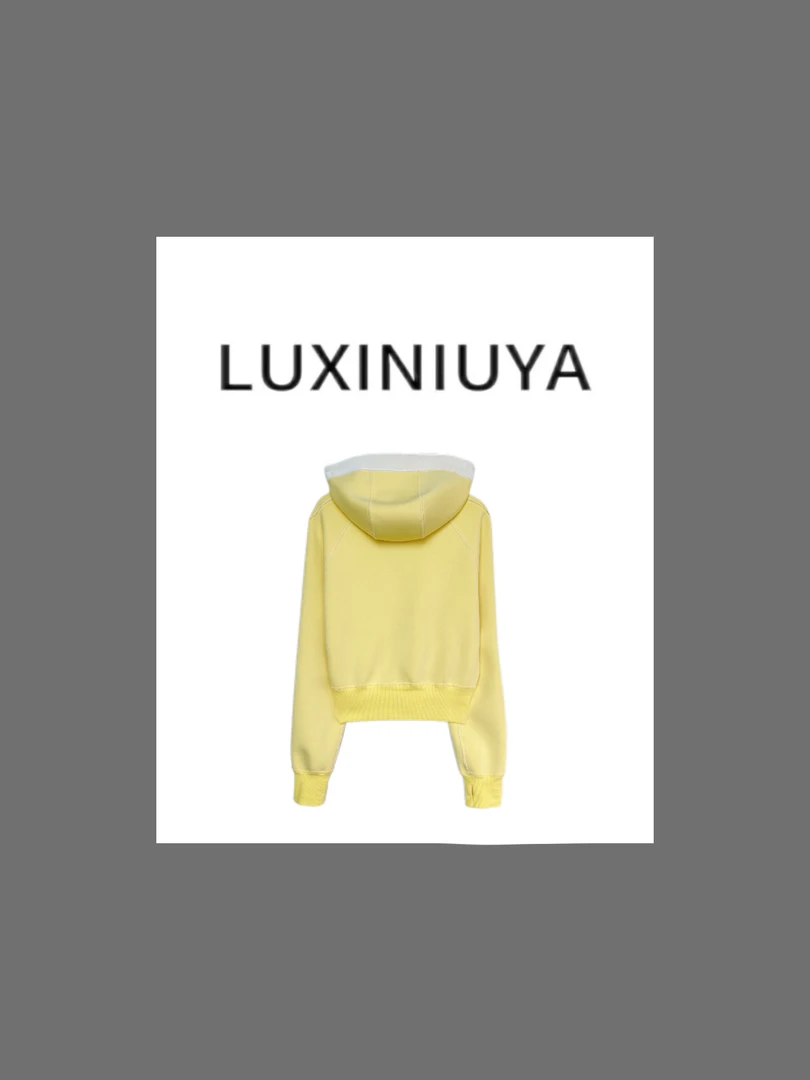 【LUXINIUYA】经典  新疆长绒棉时尚休闲卫衣#QDS328