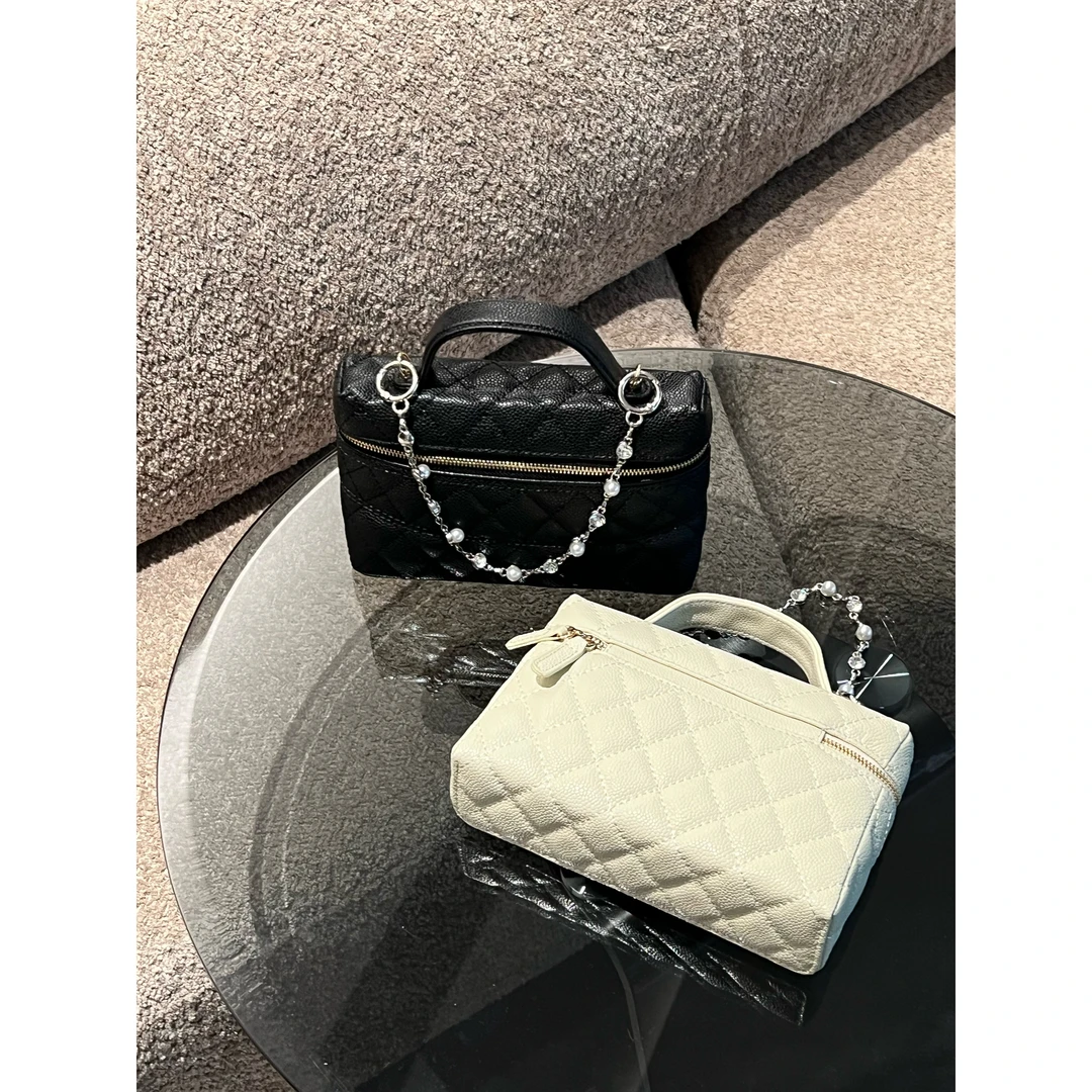 【痘痘私服】| 鱼子酱牛皮手拎斜挎饭盒包