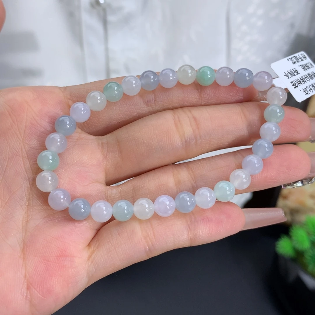 未镶嵌手串翡翠卡6冰胶马卡龙手串