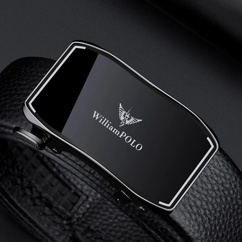 英皇保罗正品男士真牛皮皮带时尚商务简约百搭内穿头层牛皮裤腰带