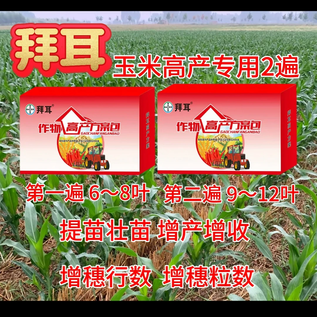 拜耳6-8叶和9-12片叶高产两遍方案